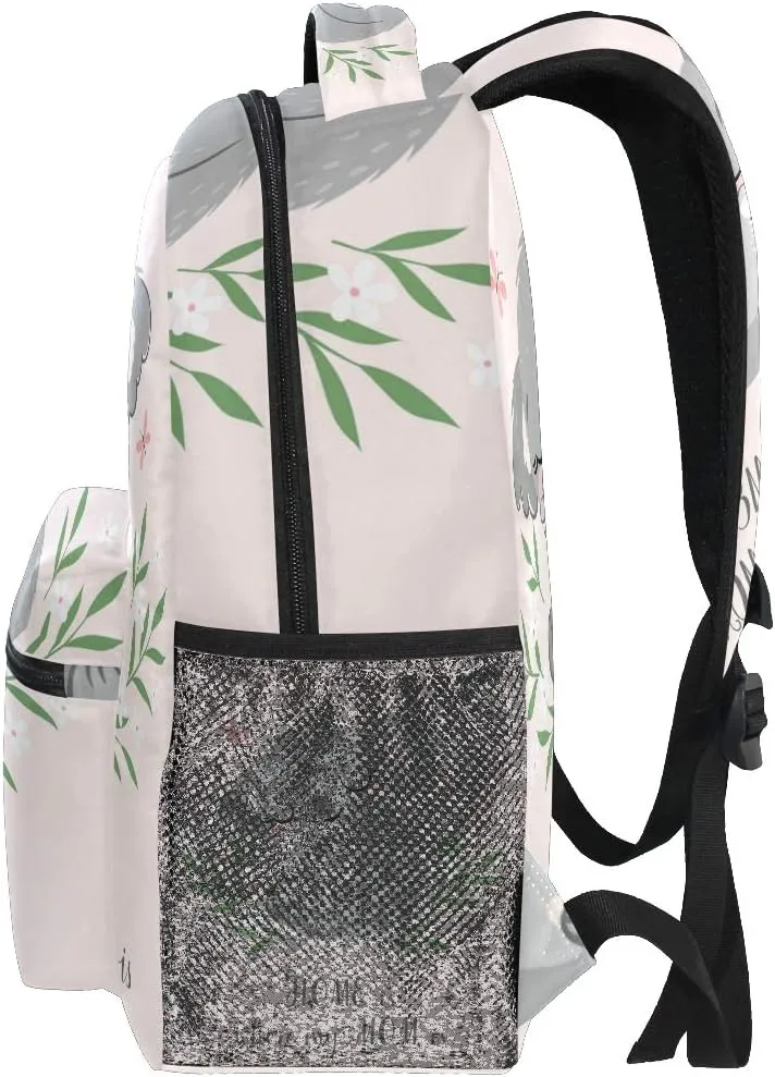 Cute Koala Bookbag for Boys Girls, School Backpack Elemantary School Casual Travel Bag Computer Laptop Daypack One Size