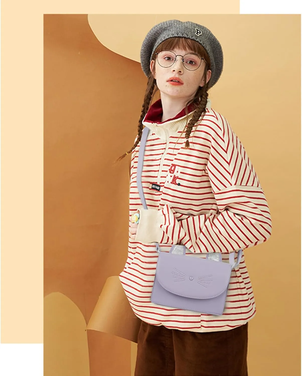 Cute Purses for Teen Girls Small Crossbody Purse and Handbags Cat Gifts for Kids