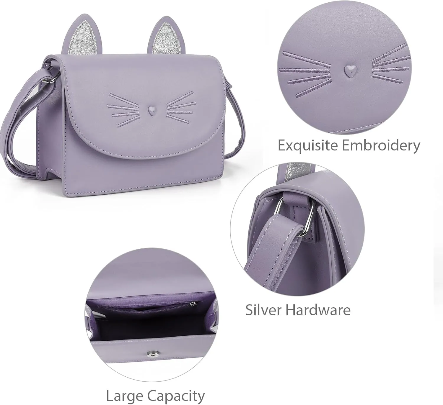 Cute Purses for Teen Girls Small Crossbody Purse and Handbags Cat Gifts for Kids