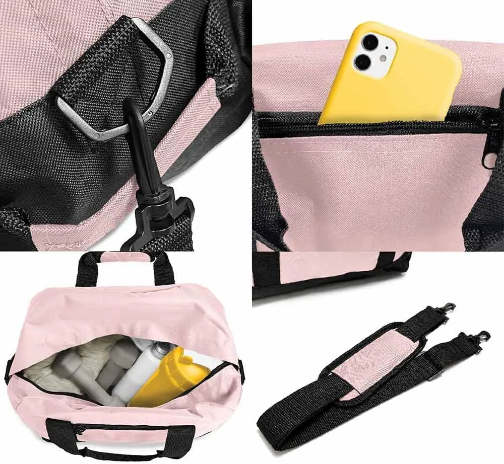 DALIX 14" Small Duffle Bag Two Toned Gym Travel Bag