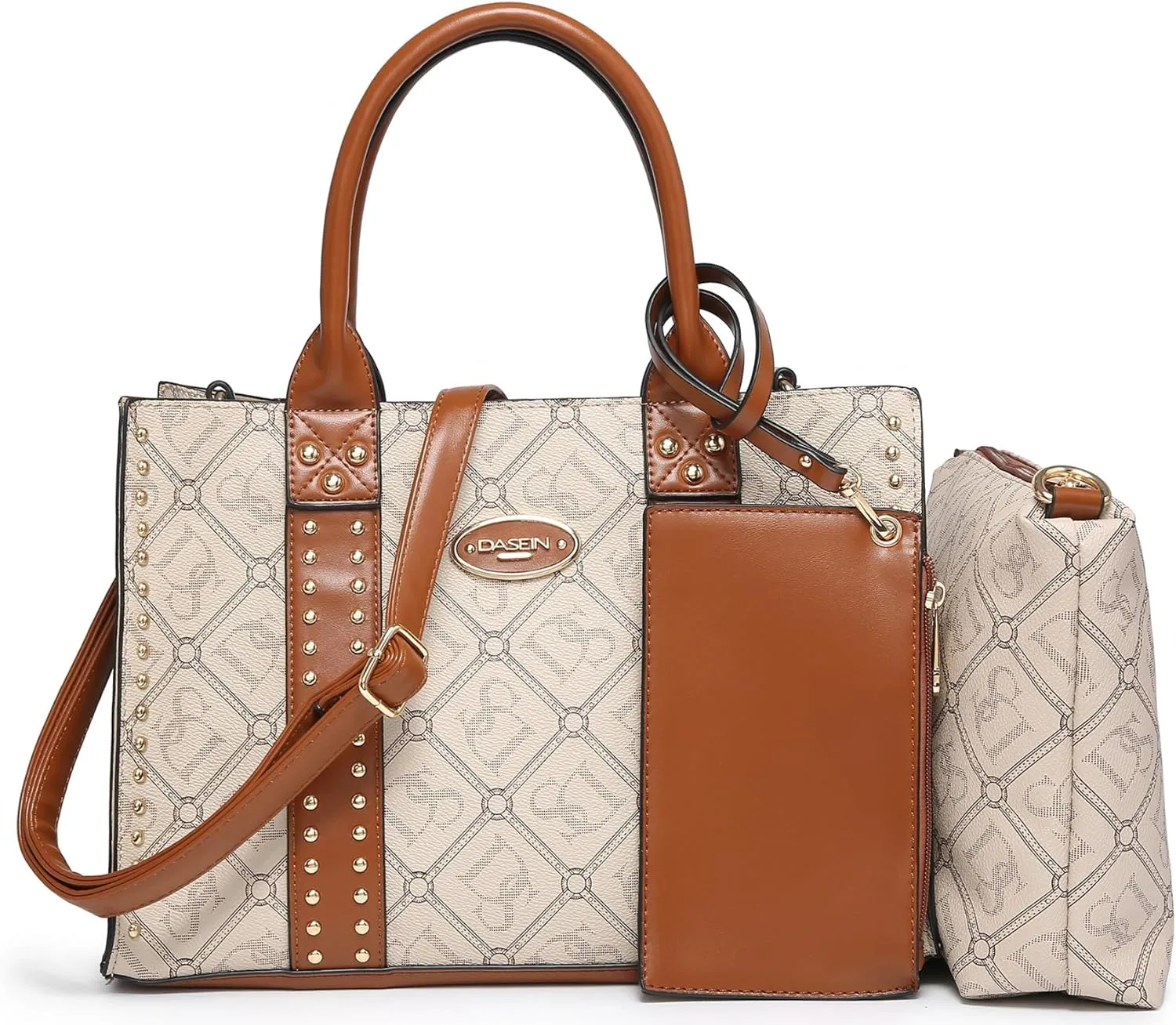 Dasein Purses Handbags for Women Tote Wallet Set Top Handle Satchel Shoulder Hobo Bag 3pcs