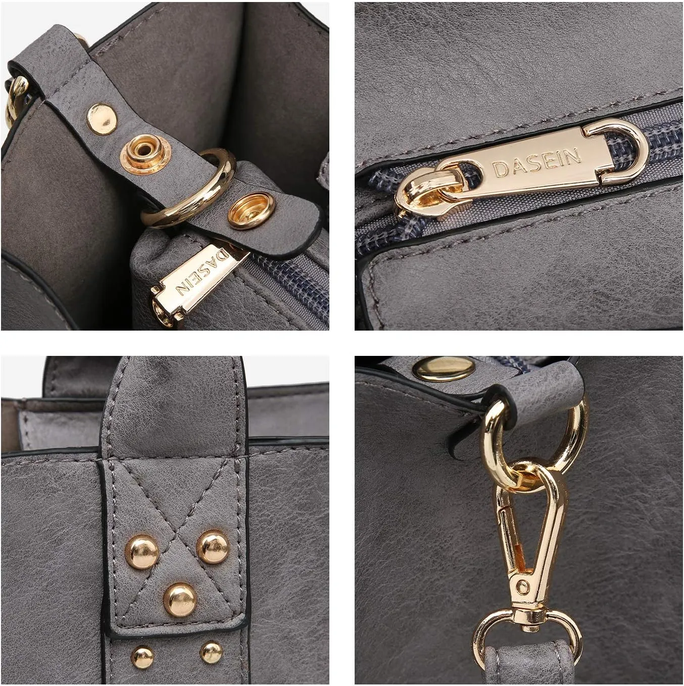 Dasein Purses Handbags for Women Tote Wallet Set Top Handle Satchel Shoulder Hobo Bag 3pcs