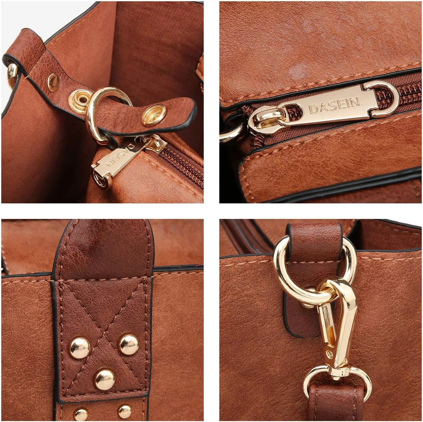 Dasein Purses Handbags for Women Tote Wallet Set Top Handle Satchel Shoulder Hobo Bag 3pcs