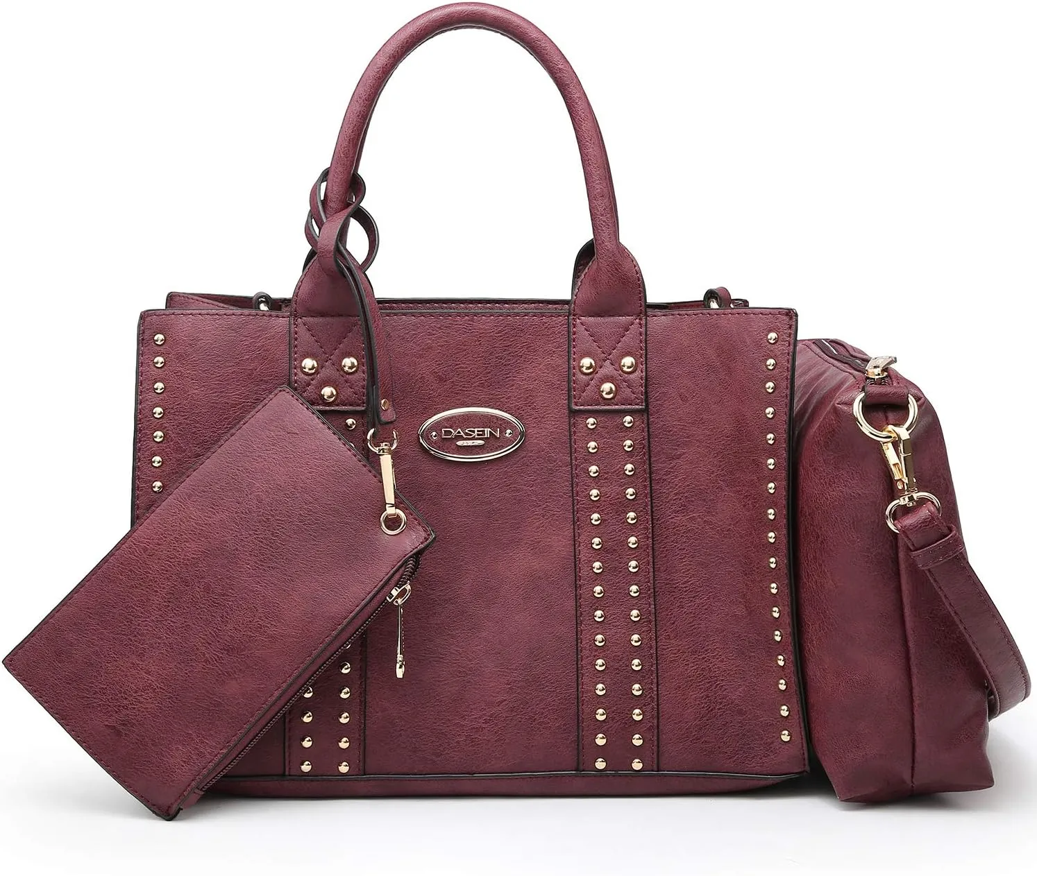 Dasein Purses Handbags for Women Tote Wallet Set Top Handle Satchel Shoulder Hobo Bag 3pcs