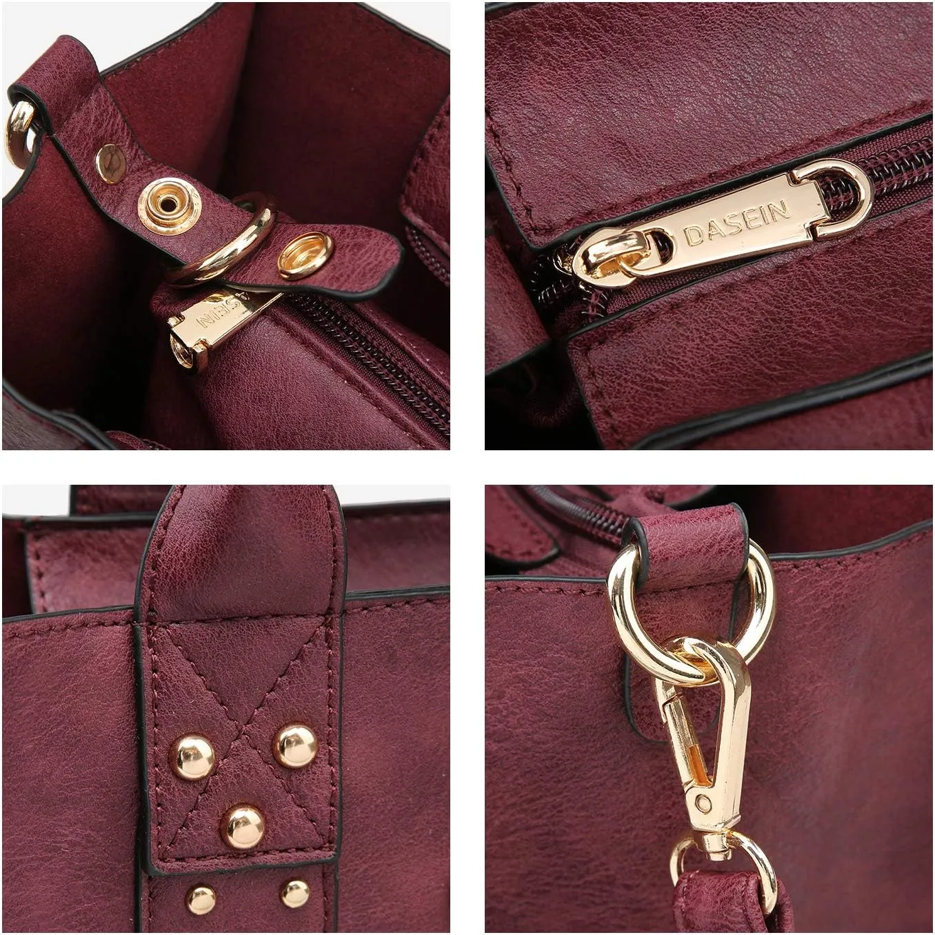 Dasein Purses Handbags for Women Tote Wallet Set Top Handle Satchel Shoulder Hobo Bag 3pcs