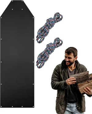 Deer Sled, Portable Ice Fishing Sled with Rope, Multi-Purpose Utility Sled, Deer Drag Harness for Hauling Ice Fishing Supplies, Fire Wood, Duck Hunting, Fishing Gear and Accessories