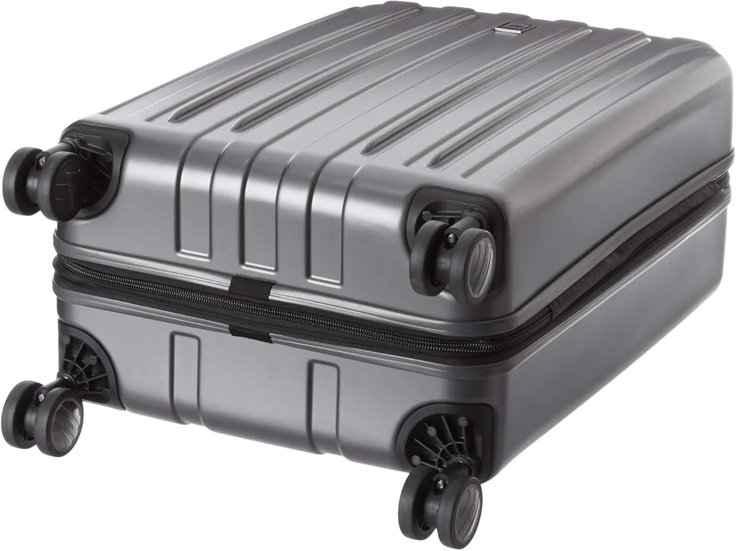DELSEY PARIS Titanium Hardside Expandable Luggage with Spinner Wheels Checked Luggage, Graphite, Checked-Medium 25 Inch