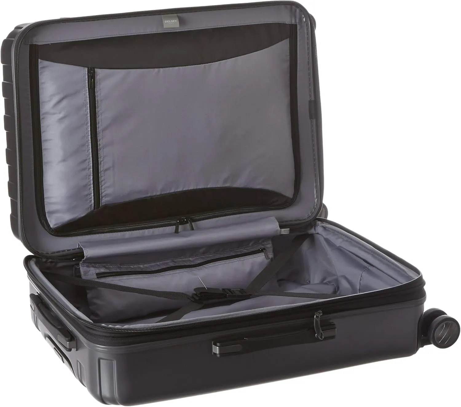 DELSEY PARIS Titanium Hardside Expandable Luggage with Spinner Wheels Checked Luggage, Graphite, Checked-Medium 25 Inch