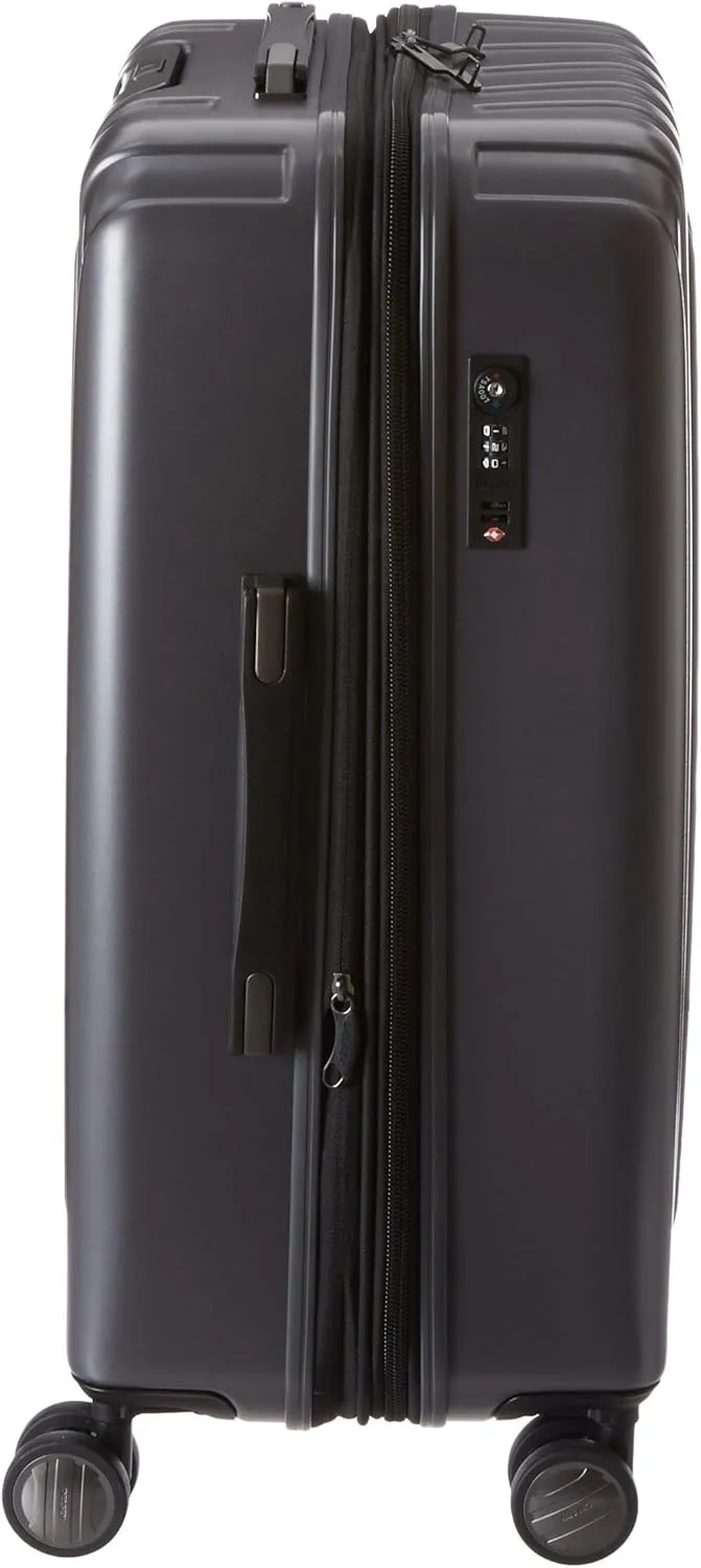 DELSEY PARIS Titanium Hardside Expandable Luggage with Spinner Wheels Checked Luggage, Graphite, Checked-Medium 25 Inch