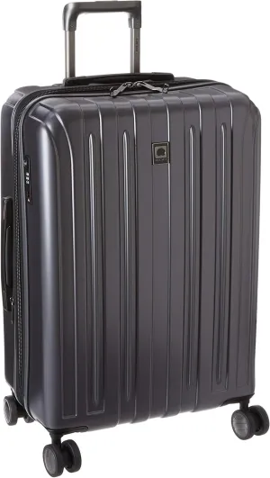 DELSEY PARIS Titanium Hardside Expandable Luggage with Spinner Wheels Checked Luggage, Graphite, Checked-Medium 25 Inch