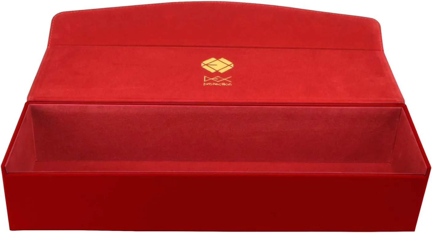 Dex Protection Supreme One Row Deck Box | 1,000 Card Capacity | Suede Lined Interior | Wood Exterior