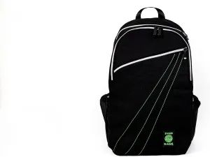 DIME BAGS City Dweller Casual Hemp Backpack with Padded Laptop Compartment and Water Bottle Holder (Black)