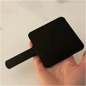 DIPSTICK Vanity Mirror Simple Handle Mirror Portable Makeup Mirror Handheld Makeup Mirror Small Mirror Black Square Makeup Mirror Mirror Makeup