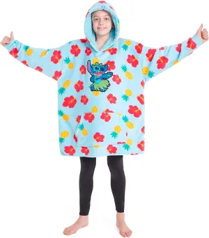 Disney Stitch Blanket Hoodie for Kids Cozy Fleece Wearable Blanket Stitch Gifts