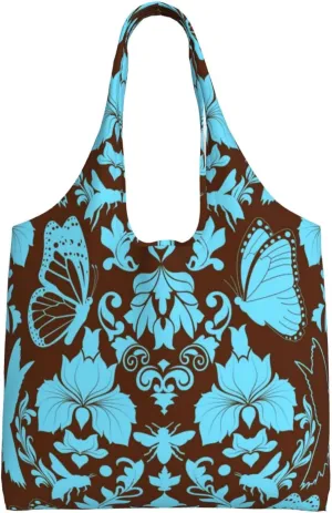 DKJlitter Fashion Canvas Tote Bag, Reusable Grocery Shopping Bag, Large capacity shopping bag Daily Utility Bag