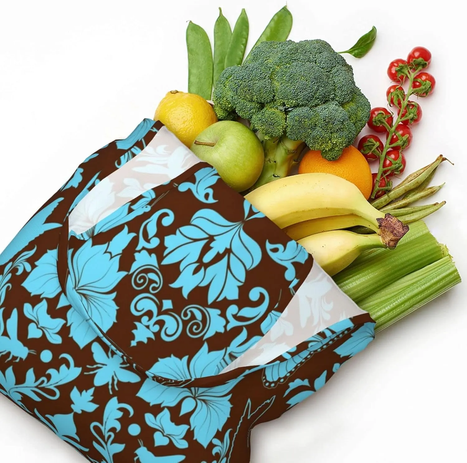 DKJlitter Fashion Canvas Tote Bag, Reusable Grocery Shopping Bag, Large capacity shopping bag Daily Utility Bag