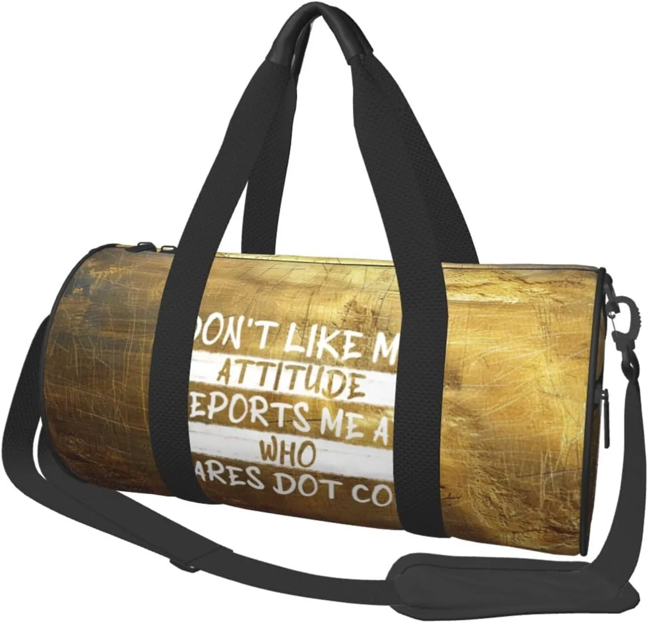 Don'T Like My Attitude Reports Me At Who Cares Dot Com Duffel Bag Gym Bag Travel Sports Tote Large Foldable Beach Swim Yoga3