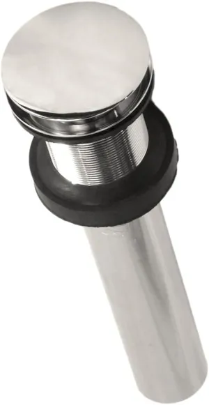 DR130-PN Push to Seal Dome Drain, 1.5", Polished Nickel