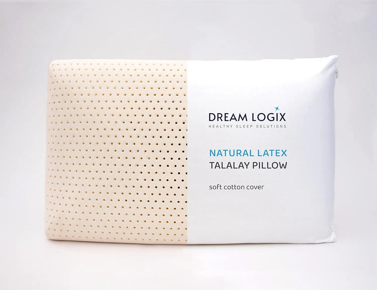 DreamLogix Natural Talalay Latex Pillow Medium Loft (Medium Soft, Queen 28'' x 16 '')