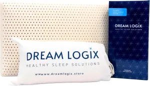 DreamLogix Natural Talalay Latex Pillow Medium Loft (Medium Soft, Queen 28'' x 16 '')