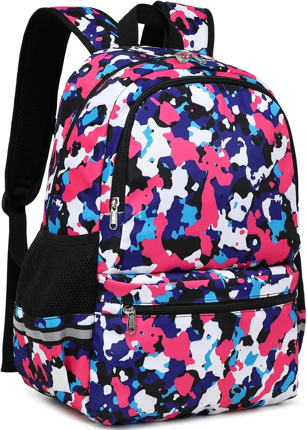 DSIUE Kids Backpack for School Boys Girls Backpacks Camo Bookbag for Elementary Middle School Bags with Lunch Box