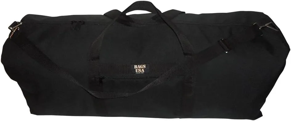 Duffle Bag Ex Extra Large 36 Inch Premium Firefighter turnout bag Made In USA.(Black)