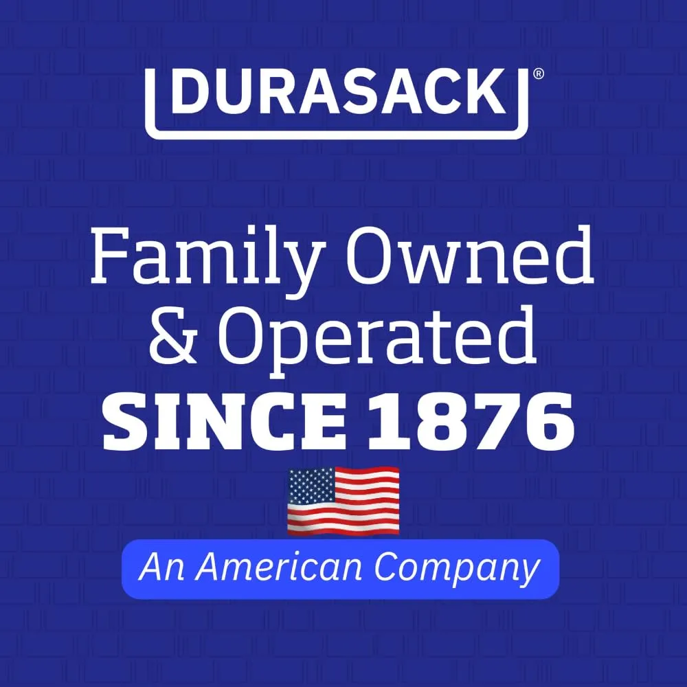 DURASACK Large Heavy Duty Sand Bags with Tie Strings Empty Woven Polypropylene Sandbags for Flood Control with 1600 Hours of UV Protection, 50 lbs Capacity, 18x30 inches, Orange, 20 Count