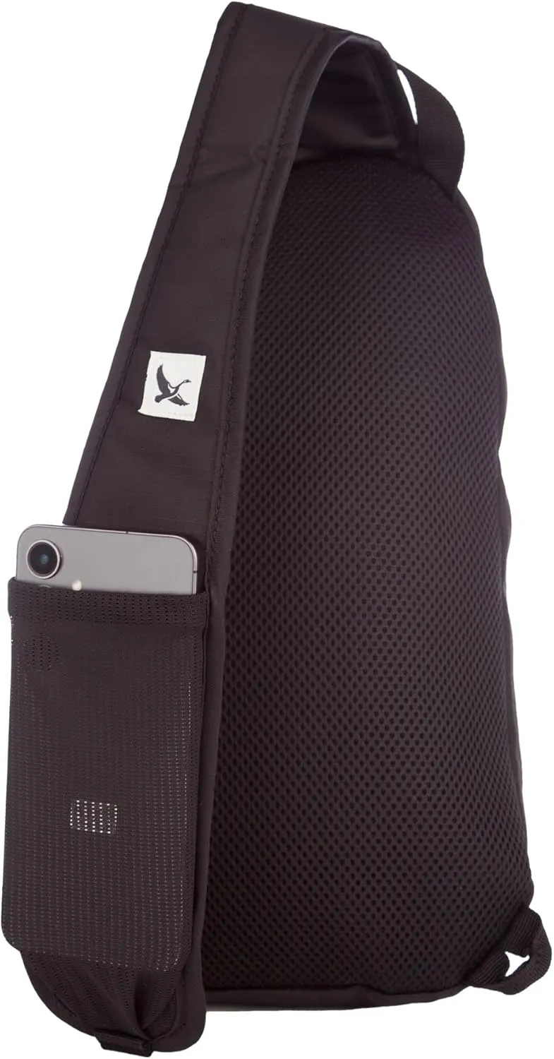 Eddie Bauer 9L Multipurpose RFID-Blocking Lightweight Travel Shoulder Crossbody Sling Bag, Black
