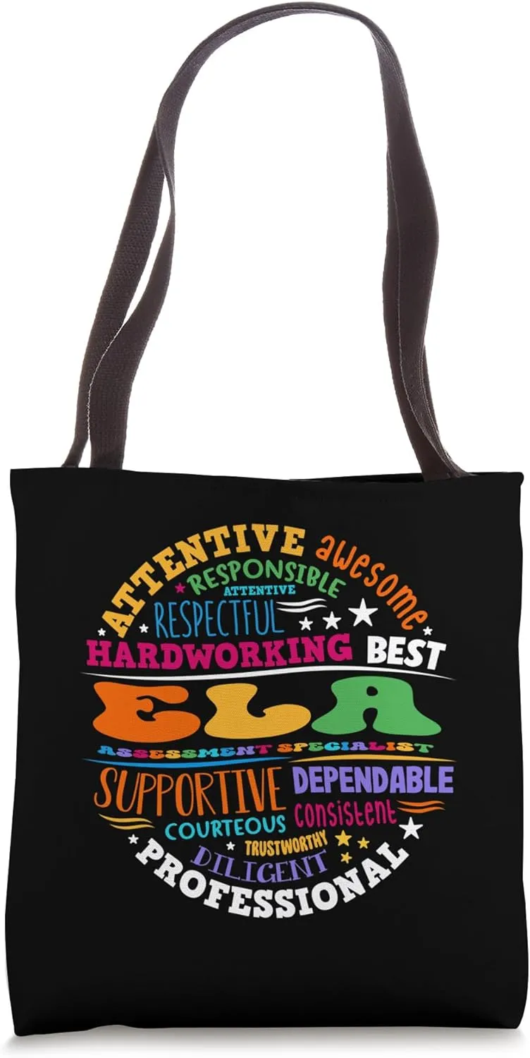 ELA Assessment Specialist Teacher English Language Arts Tote Bag