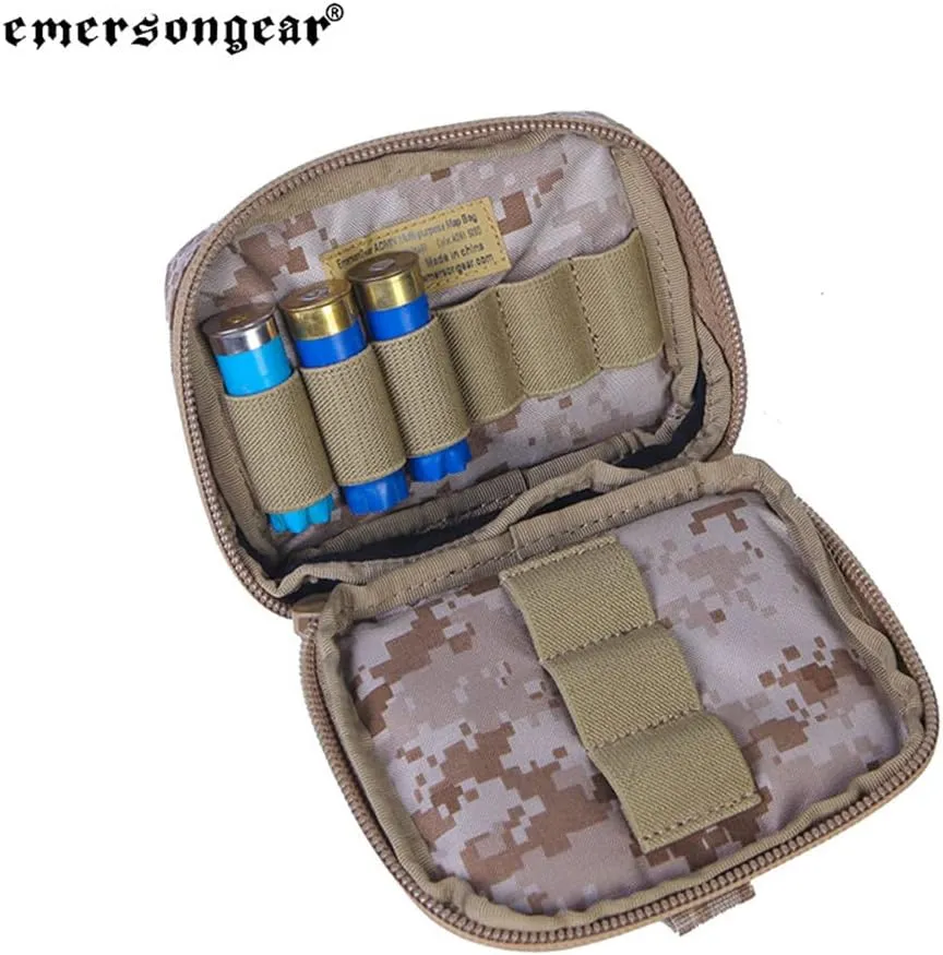 Emersongear Admin Multi-Purpose Map Bag,EDC Pouch Organizer for Military Hiking Outdoor Activities Molle Design 773.5ML