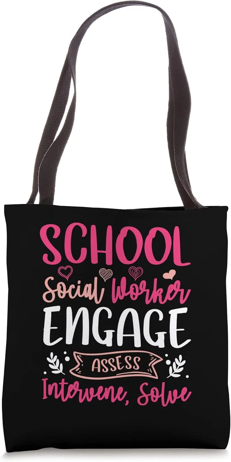 Engage Assess Intervene Solve - School Social Worker Tote Bag