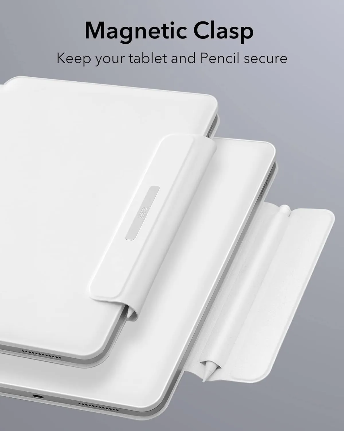 ESR iPad 11th(A16,2025)/10th Gen Case with Keyboard, Magic Keyboard for iPad 10.9, Floating Cantilever Stand, Springy Backlit Keys, Multi-Touch Trackpad, Rebound Series, White【NOT for Air 11/Pro 11】