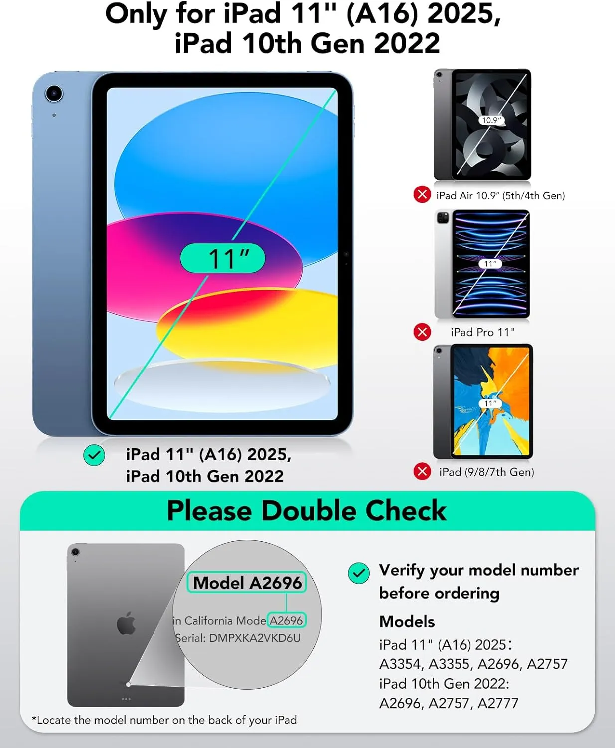 ESR iPad 11th(A16,2025)/10th Gen Case with Keyboard, Magic Keyboard for iPad 10.9, Floating Cantilever Stand, Springy Backlit Keys, Multi-Touch Trackpad, Rebound Series, White【NOT for Air 11/Pro 11】