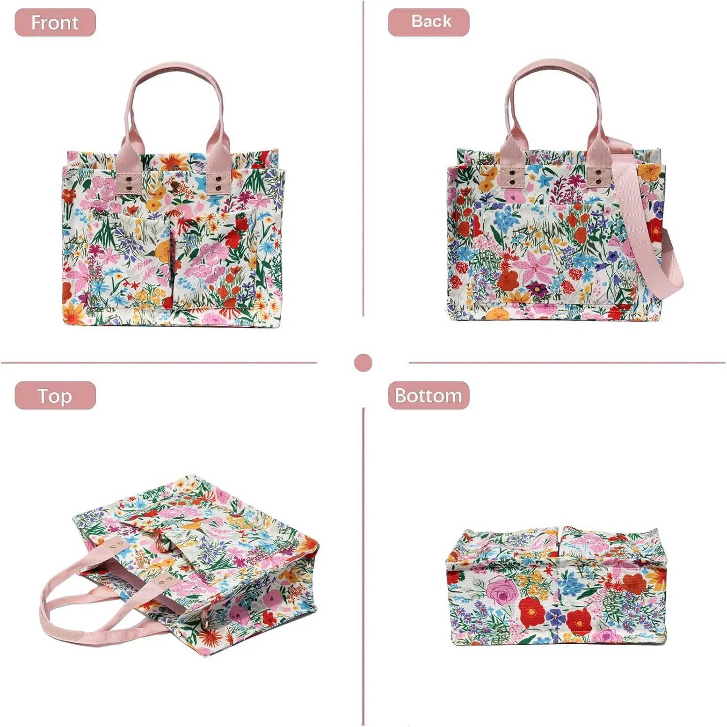 ESVAN Tote Bag for Women Purse Crossbody Bags for Work Diaper Travel Messenger Laptop Bag Handbags