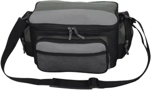 EVTSCAN Waterproof Fishing Tackle Bag, Large 600D Oxford Cloth, with Adjustable Padded Shoulder Strap, Multi Pockets Fishing Bag for Saltwater Freshwater