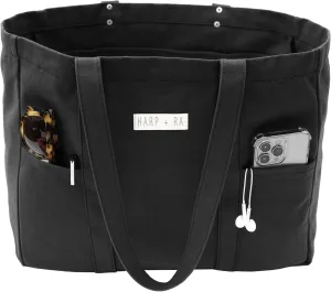 Extra Large Canvas Tote Bag - Utility with 2 Front Pockets and Laptop Sleeve, heavy duty everyday tote