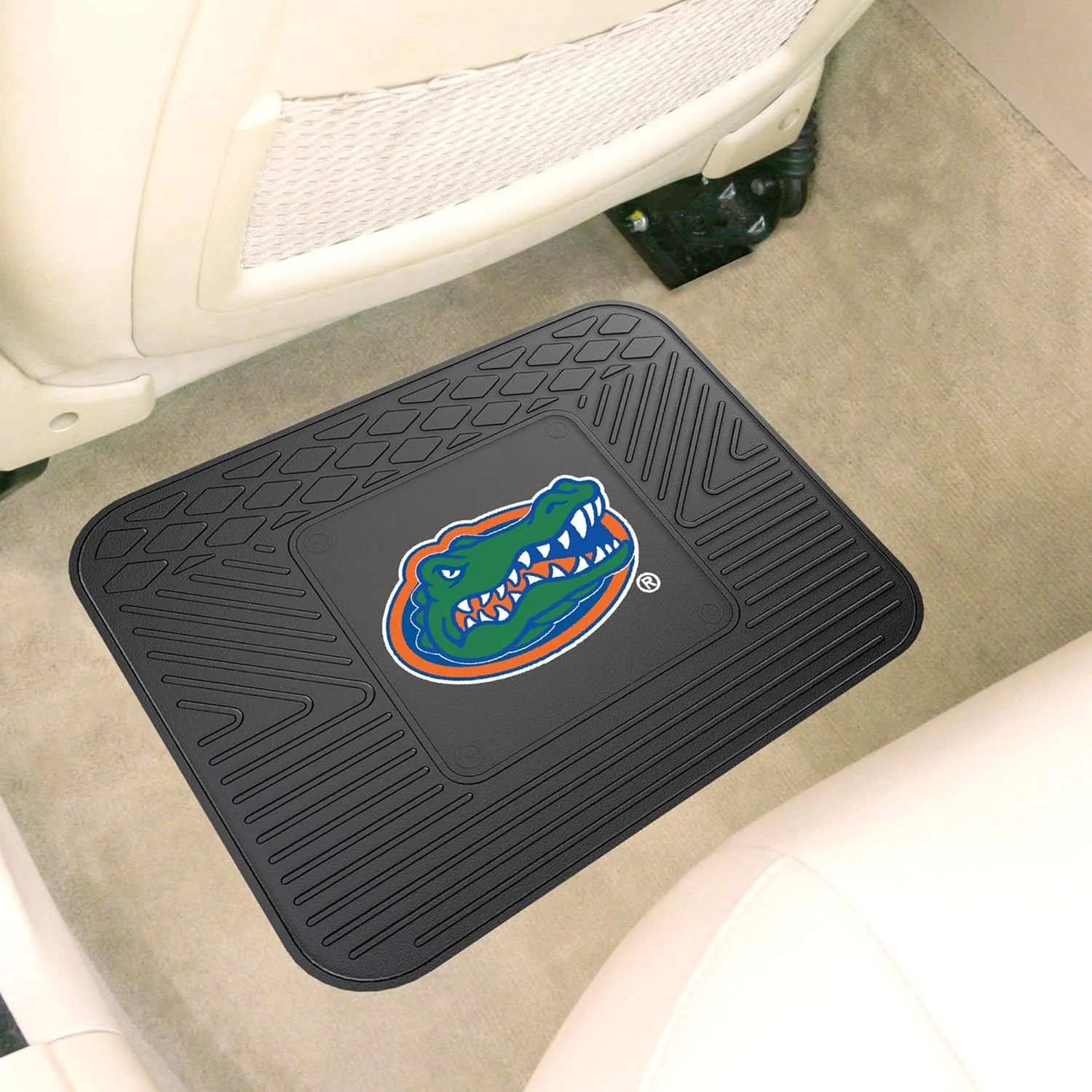 FANMATS 10094 Florida Gators Back Row Utility Car Mat - 1 Piece - 14in. x 17in., All Weather Protection, Universal Fit, Molded Team Logo