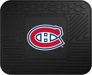 FANMATS 10772 Montreal Canadiens Back Row Utility Car Mat - 1 Piece - 14in. x 17in., All Weather Protection, Universal Fit, Molded Team Logo