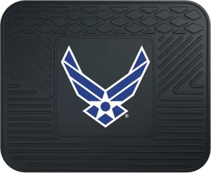 FANMATS 11045 U.S. Air Force Back Row Utility Car Mat - 1 Piece - 14in. x 17in., All Weather Protection, Universal Fit