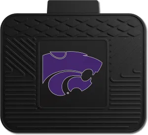 FANMATS 12764 Kansas State Wildcats Back Row Utility Car Mat - 1 Piece - 14in. x 17in., All Weather Protection, Universal Fit, Molded Team Logo