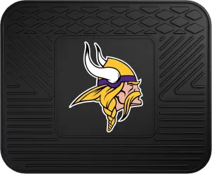 FANMATS 9984 Minnesota Vikings Back Row Utility Car Mat - 1 Piece - 14in. x 17in., All Weather Protection, Universal Fit, Molded Team Logo