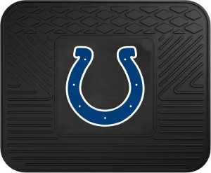 FANMATS 9990 Indianapolis Colts Back Row Utility Car Mat - 1 Piece - 14in. x 17in., All Weather Protection, Universal Fit, Molded Team Logo