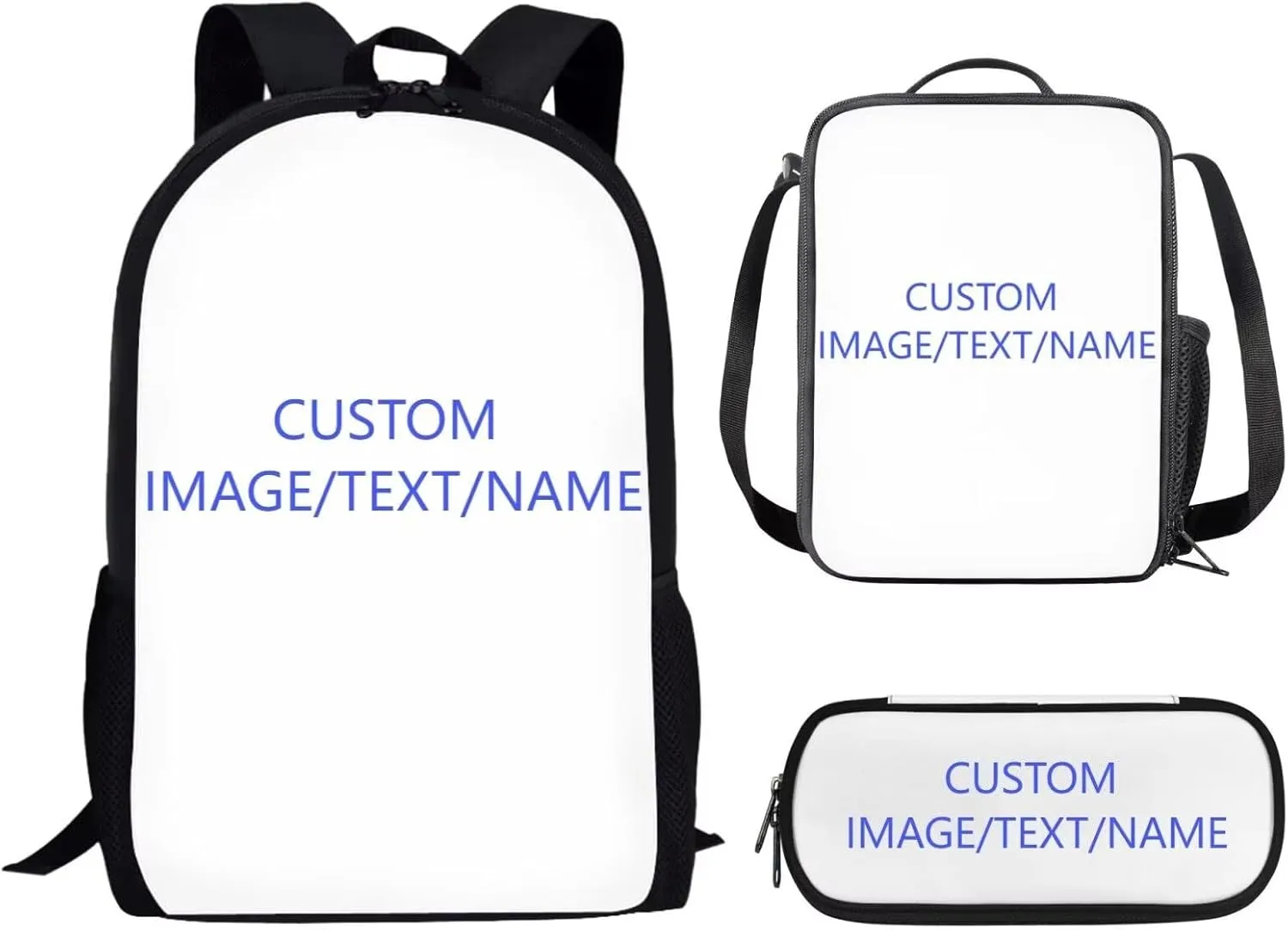 Fashion African Girl Print Kids Backpack Set for Girls Boys Lightweight 3Pcs School Bag with Adjustable Shoulder Strap Portable Lunchbox Compartments Pencil Case Brown