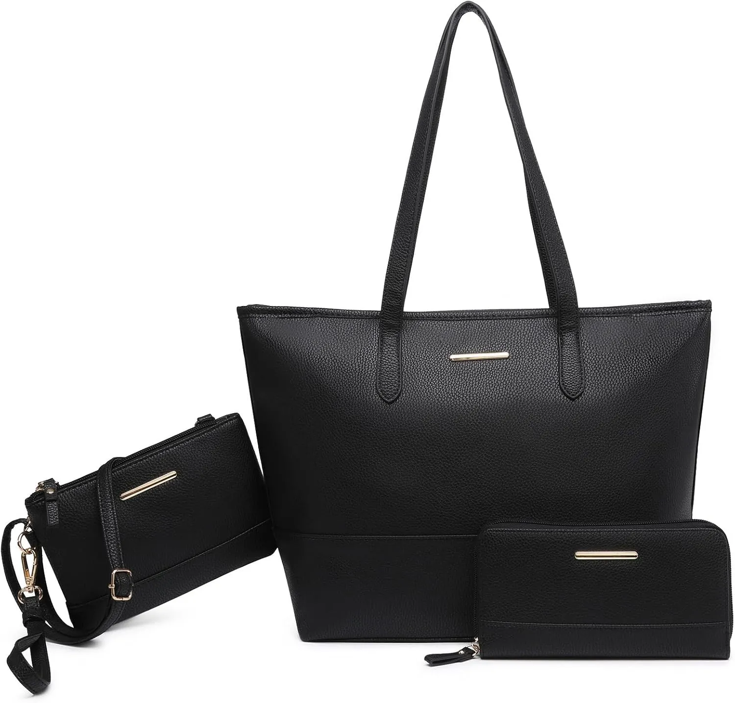 Fashion Handbags and Purses for Women Large Work Tote Bag Top Handle Satchel Shoulder Bag 3pcs Hobo Purse Set