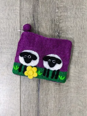 Felt Sheep Purse