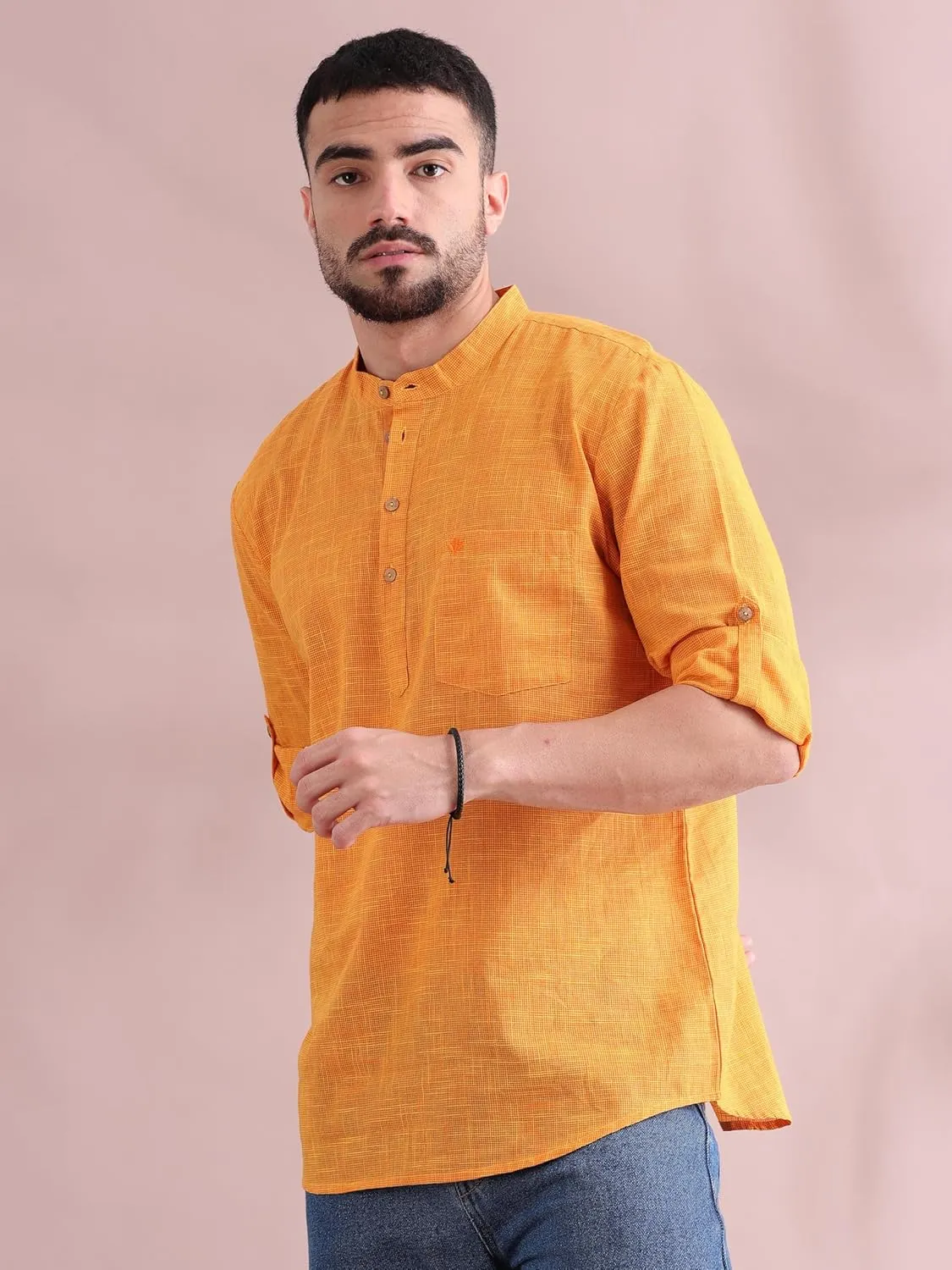 Filori Studio - Men's Pure Cotton Short Kurta (Ideal for Casual/Occasion/Festive)