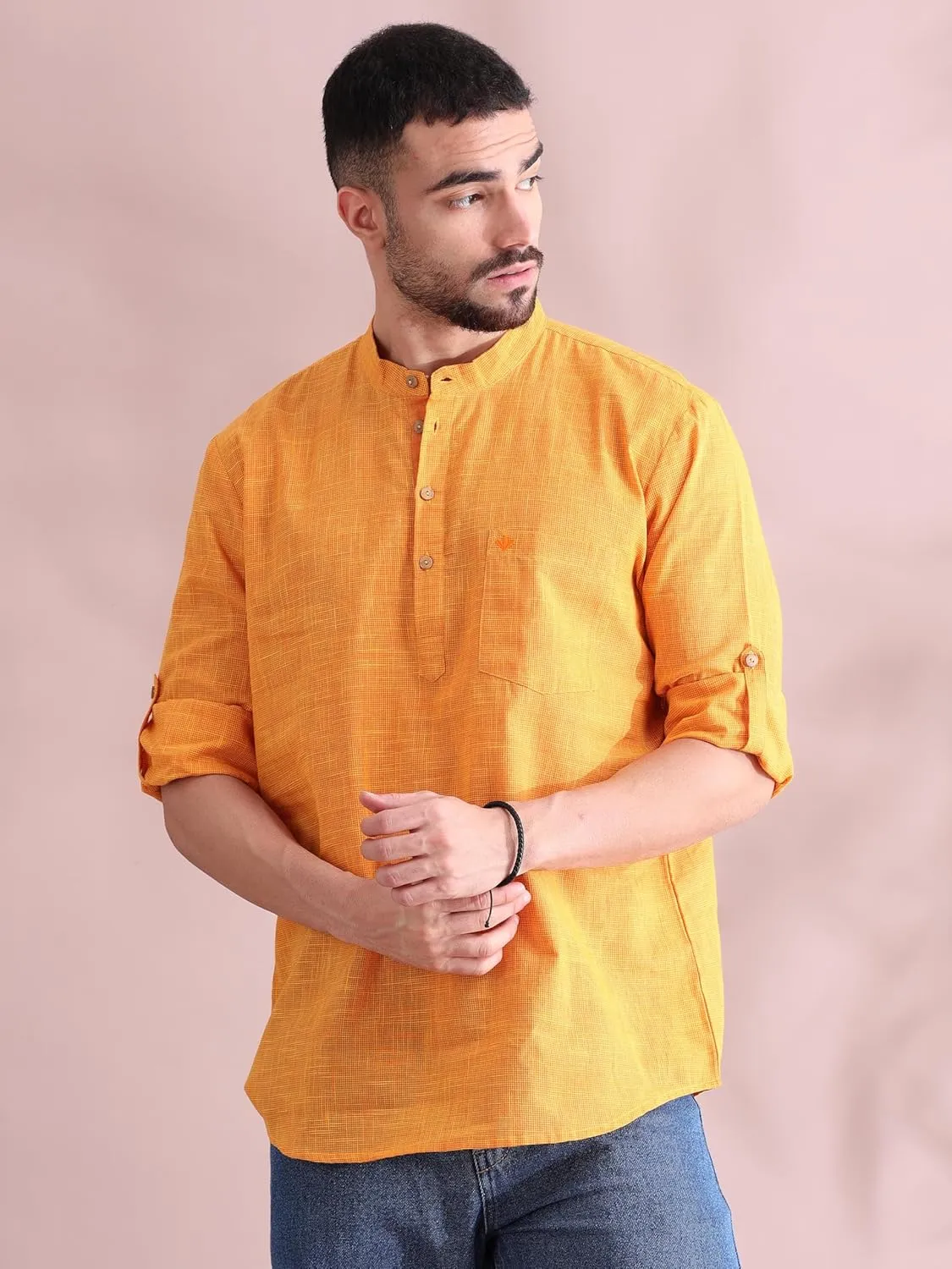 Filori Studio - Men's Pure Cotton Short Kurta (Ideal for Casual/Occasion/Festive)