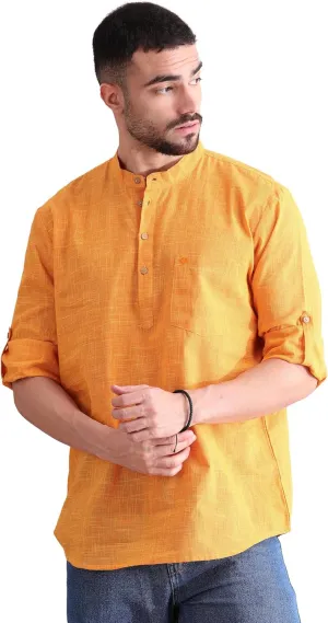 Filori Studio - Men's Pure Cotton Short Kurta (Ideal for Casual/Occasion/Festive)