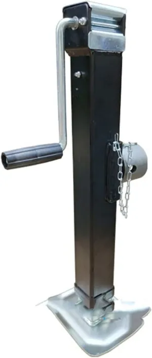 Floor Jacks Square Pipe Mount Jack with Footplate Heavy Duty Utility Boat Trailer Drop Leg Weld ON Jack Stand 7000lbs Side Wind Trolley Jacks