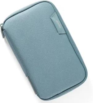 Folio 1L Tech Pouch for Personal or Individual Family, Travel, Work Cable Organizer, Electronic Tech Accessories with Label Identification, Small in Arctic Blue